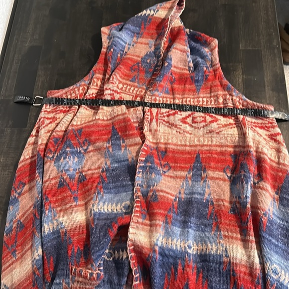 Ralph Lauren Denim & Supply Southwestern Knit Open Front Vest Size XS/Small - Picture 6 of 7